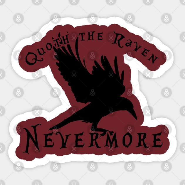 Nevermore Sticker by Kaztiel